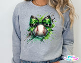 Baseball With Bow | PNG Sublimation File