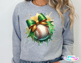 Baseball With Bow | PNG Sublimation File