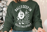 Balls Deep In Christmas Spirit | Funny Christmas SVG Cut File
