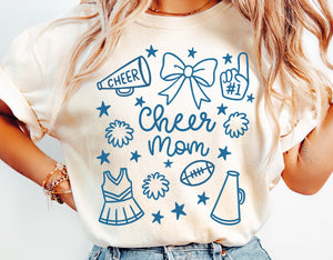 Cheerleader Mom Doodle | SVG Cut File