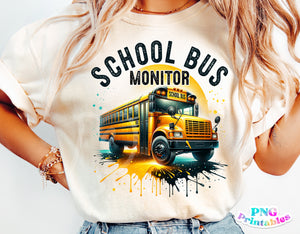 School Bus Monitor | Occupation PNG Cut File