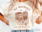 My Weekend is All Booked | Book SVG Cut File