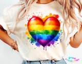 Rainbow Heart | LGBTQ Pride PNG File