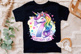 7th Birthday Girl Unicorn | PNG Print File
