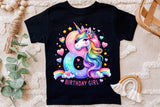 Birthday Girl Eighth Birthday Unicorn | PNG Print File
