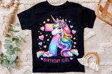 Birthday Girl Seventh Birthday Unicorn | PNG Print File