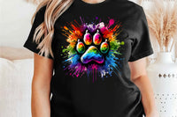 Paint Splash Dog Paw Print | PNG Sublimation File