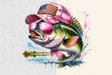 American Girl Bass Fish | Fishing PNG Print File