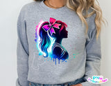 Neon Cheerleader | PNG Sublimation File