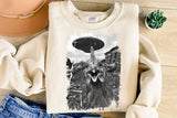 Chicken Alien Abduction Selfie | PNG Sublimation File