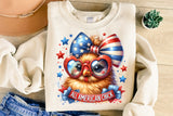 All American Chick | Fourth of July | PNG Sublimation File