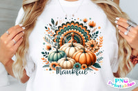 Thankful Turkey | Thanksgiving PNG Print File