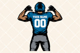Football Template 0081 | SVG Cut File