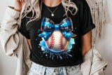 Baseball With Bow | PNG Sublimation File