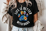 Life is Better With Dogs | PNG Sublimation File