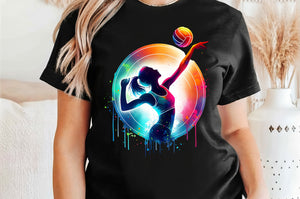 Volleyball Neon Silhouette | PNG Print File