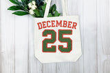 December 25 Faux Crochet | Christmas Sublimation PNG