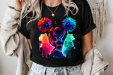 Neon Cheerleader | PNG Sublimation File