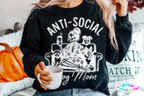 Anti-social Dog Mom | PNG Sublimation File