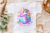 Birthday Girl Fifth Birthday Unicorn | PNG Print File