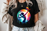 Volleyball Neon Silhouette | PNG Print File