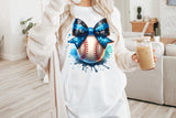 Baseball With Bow | PNG Sublimation File