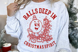 Balls Deep In Christmas Spirit | Funny Christmas SVG Cut File