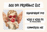 Cupid Blowing Bubble | Valentines PNG Sublimation File