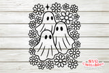 Cute Sheet Ghosts | Halloween SVG Cut File