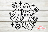 Cute Sheet Ghosts | Halloween SVG Cut File
