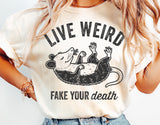 Live Weird | Funny PNG Print File