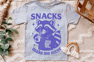 Snacks Make Me Nicer | Toddler SVG Cut File