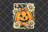 Jack-o-lantern with Bow | Halloween Sublimation PNG