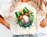 Baseball With Bow | PNG Sublimation File