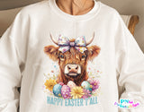 Highland Cow | Easter PNG FIle