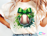 Baseball With Bow | PNG Sublimation File