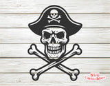 Skull and Cross Bones | SVG Cut File