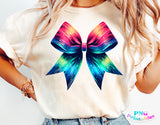 Neon Cheer Bow | PNG Sublimation File