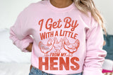 Little Help From My Hens Out | Chicken SVG Cut File