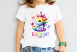 Birthday Girl Dragon | PNG Print File