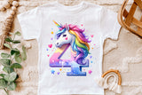 Fourth Birthday Unicorn | PNG Print File