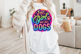 Just a Girl Who Loves Dogs | PNG Sublimation File