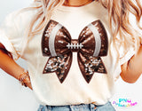 Football Coquette Bow | PNG Sublimation File