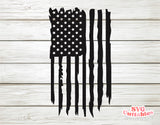 Distressed American Flag | SVG Cut File