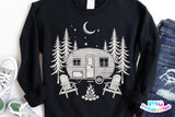 Retro Camper Scene Camping | PNG Sublimation File