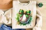 Baseball With Bow | PNG Sublimation File