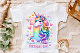 Birthday Girl First Birthday Unicorn | PNG Print File