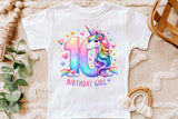 Birthday Girl Tenth Birthday Unicorn | PNG Print File