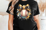 Baseball With Bow | PNG Sublimation File