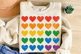 Pride Flag Hearts | LGBTQ Pride PNG File